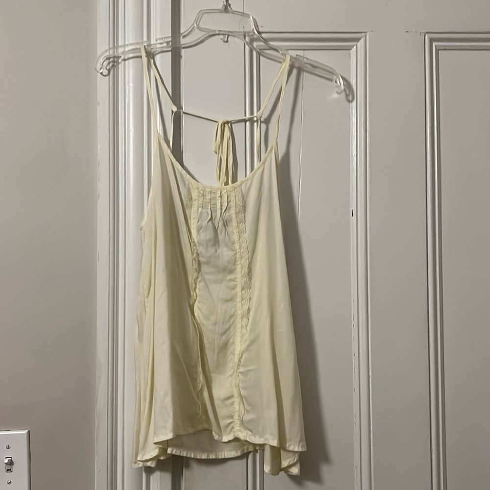 Cream intimately free people blouse tank